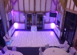LED dancefloor and uplighter hire at warnham barn horsham west sussex