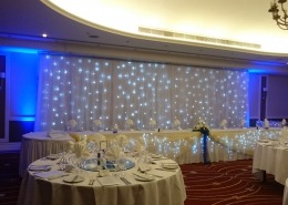 top table twinkle backdrop at marriott portsmouth