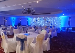 Marriott Hotel Portsmouth Twinkle Backdrop and Uplighters