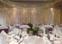 devere new place arden suite ceiling drapes swags backdrop 1