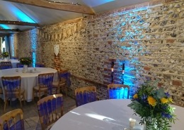 upwaltham barns blue uplighters