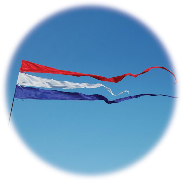 2 x 4m Long Festival Streamer Flag with Pole Choice of Colours
