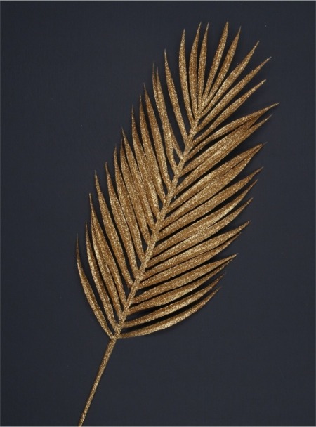 Gold Feather Leaf Stem