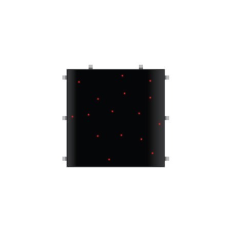 2ft x 2ft Black LED Dancefloor