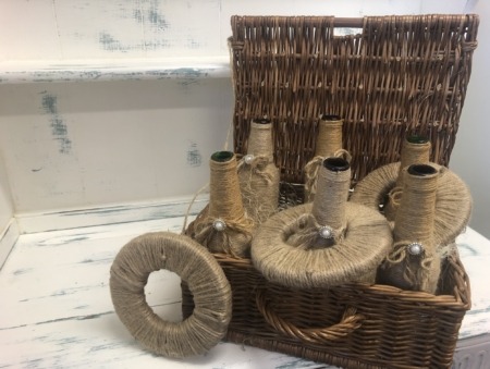 Bottle Hoopla in Wicker Basket