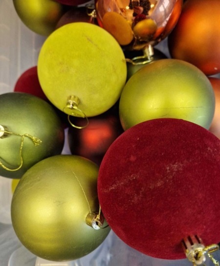 Extra Large Green & Red Baubles