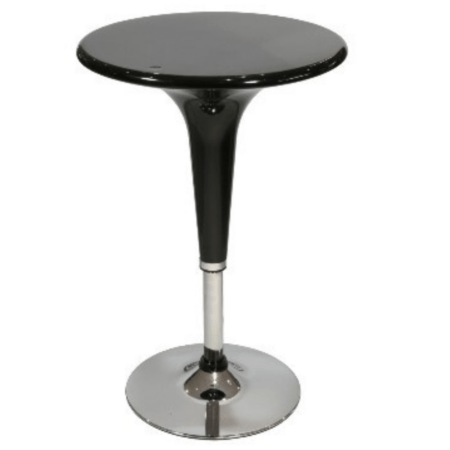 53cm  Diameter Black Poseur Table