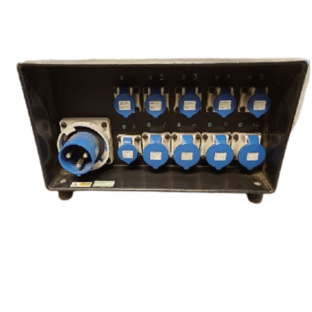 125A Single Phase Breaker Distribution Box - 1 x 125a In 4 x 32a Out 6 x 16a Out